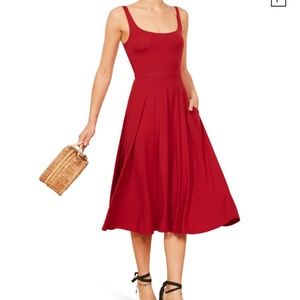 Reformation Rou Dress, M, Red